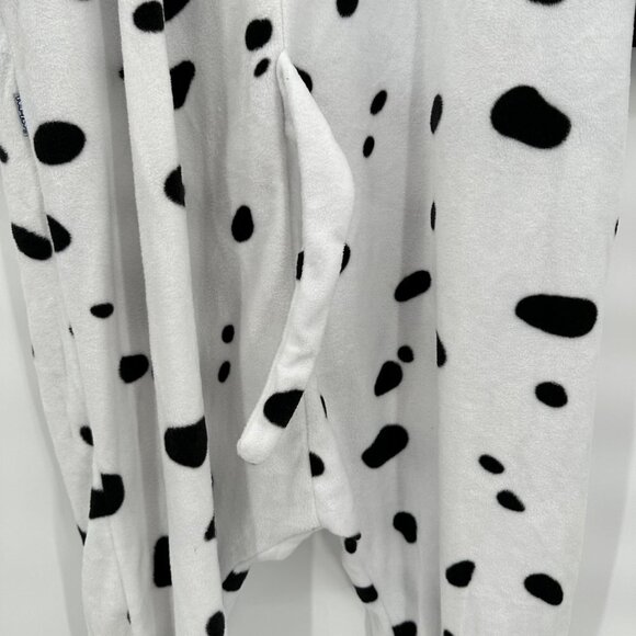 Silver Lilly Funziez Dalmatian Dog One Piece Zip Up Costume Size L Animals PJs - Picture 5 of 6